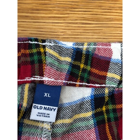 Old Navy Womens Flannel Pajama Pants Size XL Christmas Plaid 100% Cotton NWT - Picture 3 of 6